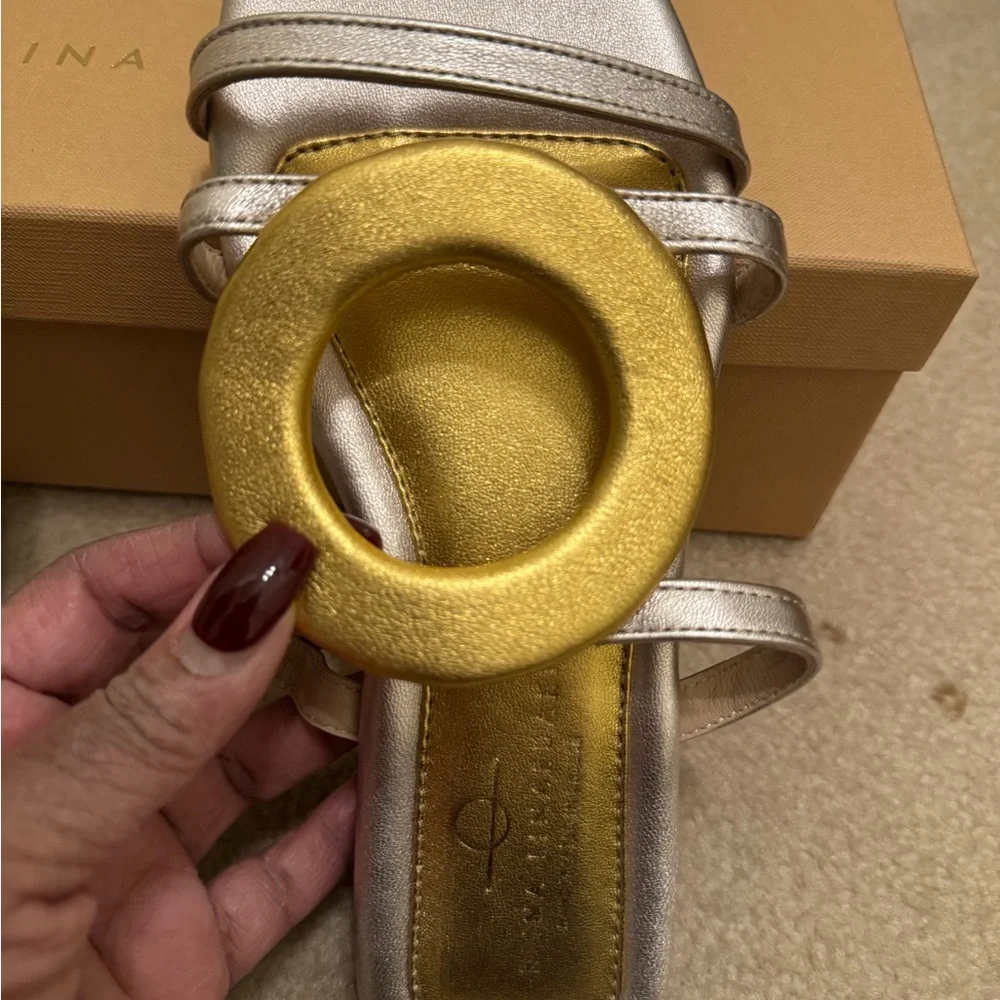 Chic Gold and Silver Sandals - Picture 5 of 8